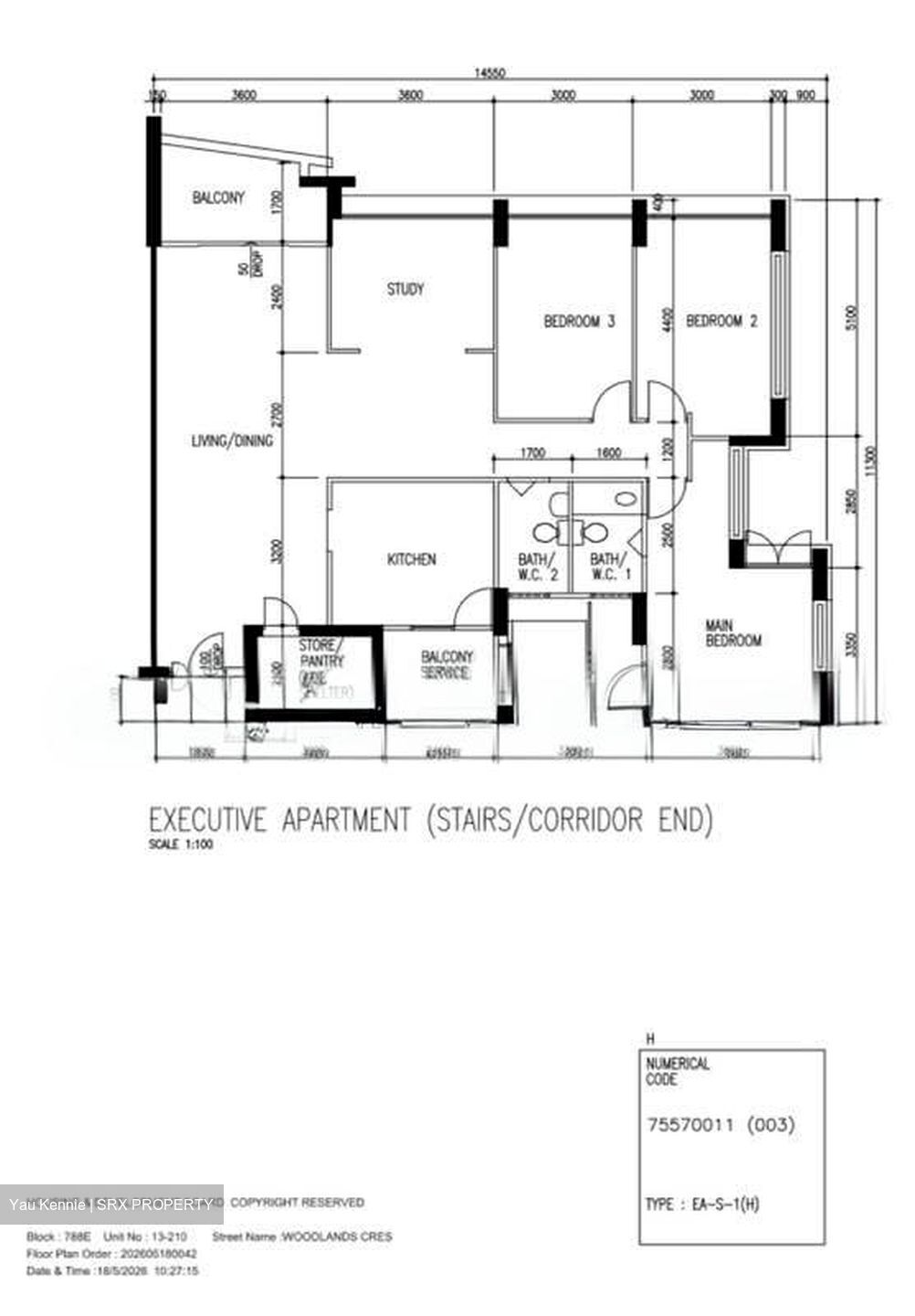 Blk 788E Woodlands Crescent (Woodlands), HDB Executive #559010081